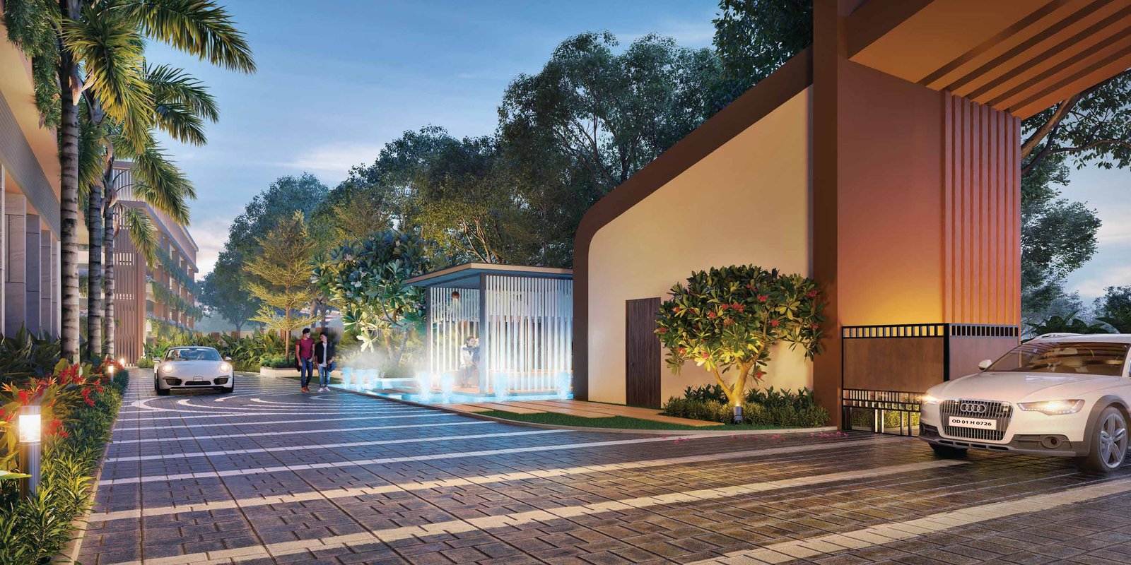 JB Espacio Dusk Driveway